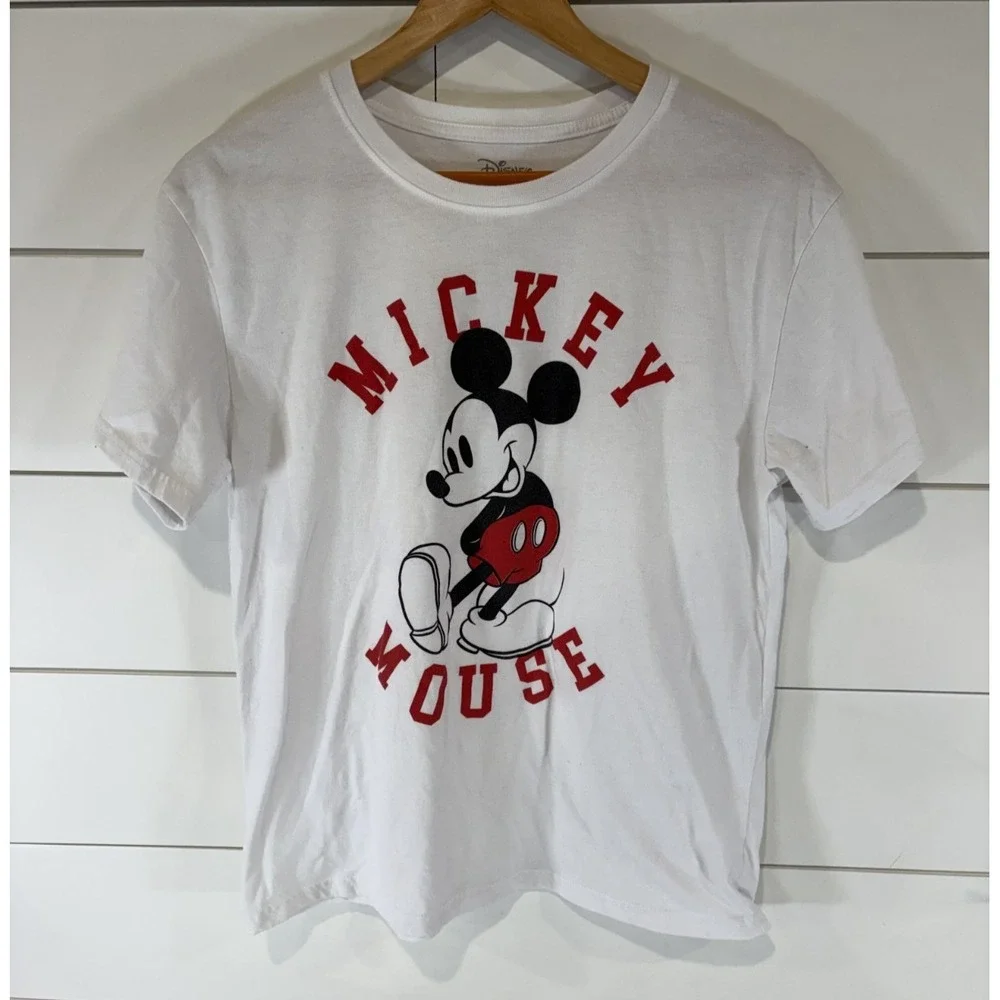 Disney Mickey Mouse Adult White T-Shirt Size XL Disney Franchise Adult Apparel